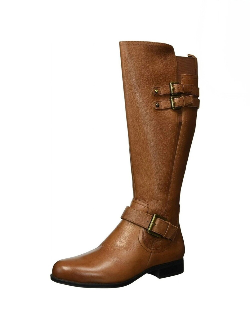 Naturalizer Jessie Leather Knee-High Riding Boots - Tan/Banana Sizs 9.5
